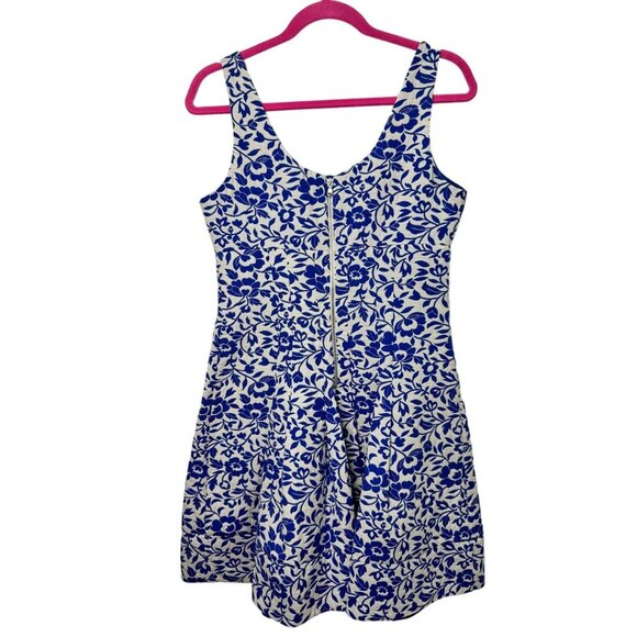 Betsy Johnson Blue Floral Skater Dress - Picture 1 of 5